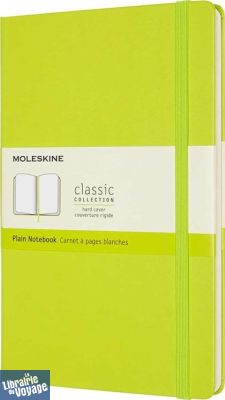 Moleskine - Carnet à pages blanches - Grand format - Couverture rigide - Vert clair
