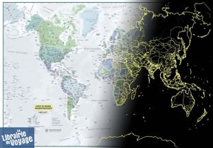 Maps international - Carte murale papier en français - Le Monde phosphorescent pour enfants (Glow in the dark)