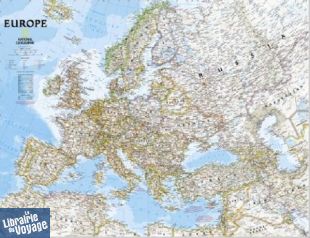 National Geographic - Carte murale papier - Europe