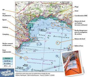 Navikayak - Carte de kayak de mer - NVK-P-0263 - Nord-Est du Golfe du Morbihan - De l'Île aux Moines à Séné
