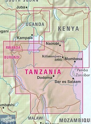 Nelles - Carte - Tanzanie - Rwanda - Burundi