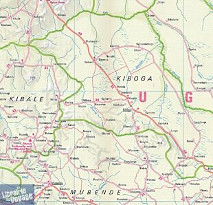 Nelles - Carte de l'Ouganda