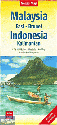 Nelles - Carte de Malaisie - Orientale - Brunei - Indonésie Kalimantan 