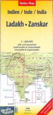 Nelles - Carte du Ladakh et Zanskar