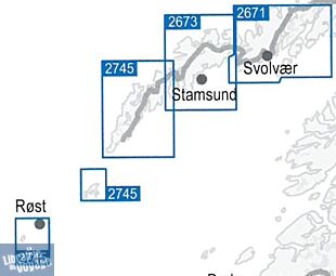 Nordeca - Carte de randonnées - n° 2671 - Vagan (Région des Lofoten)
