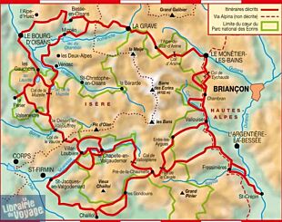 Topo-Guide FFRandonnée - Ref.508 - Le Tour de l'Oisans et des Ecrins (Parc national des Ecrins)