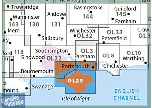 Ordnance Survey - Carte de l'Île de Wight