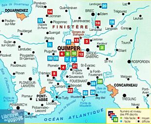 Topo-guide FFRandonnée - Réf.P299 - Des environs de Quimper au Pays Fouesnantais à pied