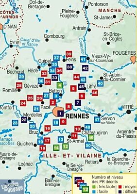 Topo-guide FFRandonnée - Réf.P352 - Le Pays de Rennes à pied 