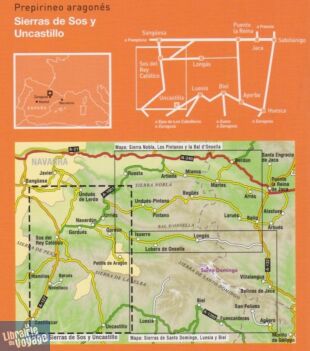 Prames - Carte de Randonnées - Sierras de Sos y Uncastillo