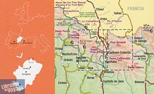 Prames - Carte de Randonnées - Valle del Aragon - Aragüés - Aisa - Canfranc