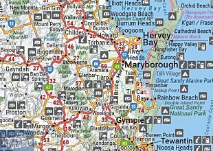 Hema maps - Carte routière - Queensland