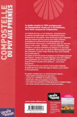 Rando-Editions - Guide de randonnées - Compostelle - Guide du Puy aux Pyrénées (Du Puy-en-Velay à Saint-Jean-Pied-de-Port)