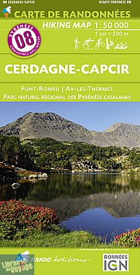 Rando éditions - Carte de randonnées au 1-50.000ème - n°8 - Cerdagne/Capcir