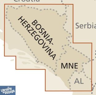 Reise-Know-How Maps - Carte de la Bosnie-Herzégovine et du Monténégro