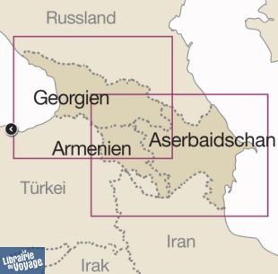 Reise Know-How Maps - Carte - Caucase (Arménie, Géorgie, Azerbaïdjan)