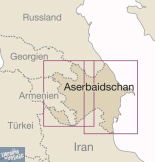 Reise Know-How Maps - Carte d'Azerbaïdjan