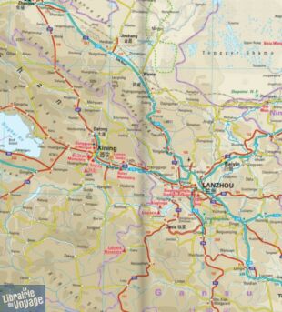 Reise Know-How Maps - Carte de l'Ouest de la Chine
