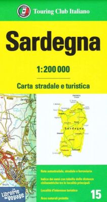 T.C.I (Touring Club italien) - Carte de la Sardaigne