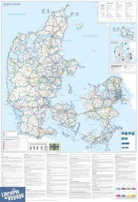 Scanmaps - Carte - Pistes Cyclables du Danemark et de Copenhague