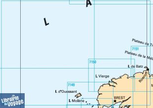 SHOM - Carte marine pliée - 6680L - De l'île d'Ouessant à l'île de Batz