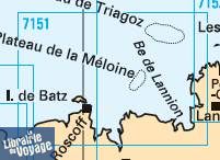 SHOM - Carte marine pliée - 7151L - De l'anse de Kernic à l'île Grande
