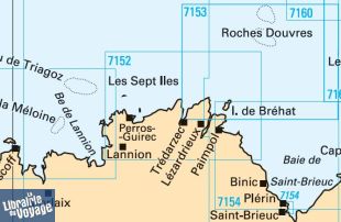 SHOM - Carte marine pliée - 7152L - De l'Ile Grande à l'Ile de Bréhat
