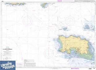 SHOM - Carte marine pliée - 7160L - De Jersey à Guernsey