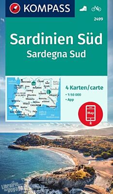 Kompass - Carte de randonnées - n°2499 - Sardaigne Sud