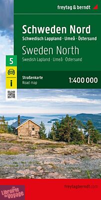Freytag & Berndt - Carte de Suede n°5 - Nord - Lappland - Umea - Östersund