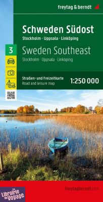 Freytag & Berndt - Carte de Suède - N°3 - Sud-est - Stockholm