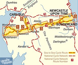 Sustrans - Carte vélo - Sea to Sea (C2C)4