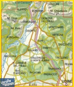 Tabacco - Carte de randonnées - 023 - Alpi feltrine - Le Vette - Cimogena