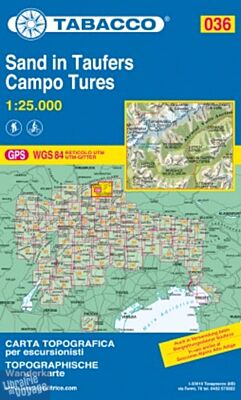 Tabacco - Carte de randonnées - 036 - Campo Tures