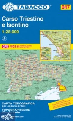 Tabacco - Carte de randonnées - 047 - Carso Triestino e Isontino
