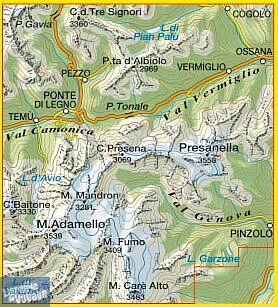 Tabacco - Carte de randonnées - 052 - Adamello - Presanella