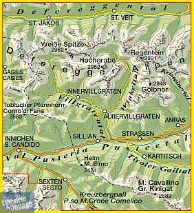 Tabacco - Carte de randonnées - 073 - Villgratental - Sillian - Pustertal - Tiroler Gailtal