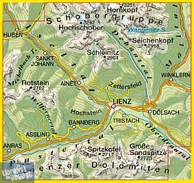 Tabacco - Carte de randonnées - 074 - Lienz - Schobergruppe - Iseltal - Lienzer Dolomiten