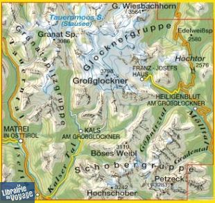 Tabacco - Carte de randonnées - 076 - Glocknergruppe - Matrei - Kals - Heiligenblut