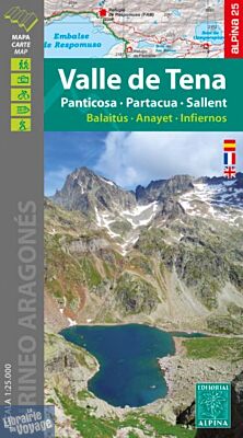 Editions Alpina - Carte de randonnées - Valle de Tena - Panticosa – Partacua – Sallent (Balaitus, Anayet, Infiernos)