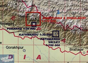 Terra Quest - Carte de Trekking - Annapurna & Dhaulagiri