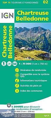 I.G.N - Collection Carte Top 75 - N°2 - Chartreuse - Belledonne