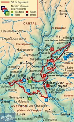 Topo-guide FFRandonnée - Réf. 1200 - Le Pays d'Entraygues - Entre Lot et Truyères - Lo Camino d'Olt
