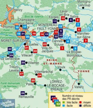 Topo-Guide FFRandonnée - Réf. P774 - Aux confluents de la Seine, de l'Yonne et du Loing... à pied