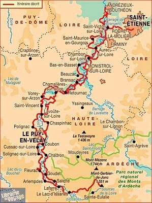 Topo-guide FFRandonnée - Guide de randonnées - Réf.3000 - Source et Gorges de la Loire - La Loire sauvage à pied