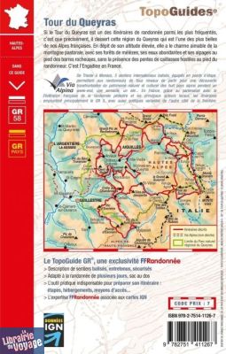 Topo-guide FFRandonnée - Réf.505 - Tour du Queyras - Parc naturel régional du Queyras - GR58
