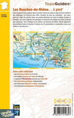 Topo-guide FFRandonnée - Guide de randonnées - Réf.D013 - Les Bouches-du-Rhône à pied