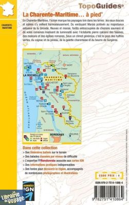 Topo-guide FFRandonnée - Guide de randonnées - Réf.D017 - La Charente-Maritime à pied