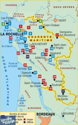 Topo-guide FFRandonnée - Guide de randonnées - Réf.D017 - La Charente-Maritime à pied
