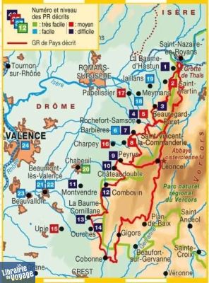 Topo-guide FFRandonnée - Réf.P264 - De Valence au Vercors à pied